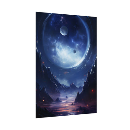 Cosmic Encounter: Black Hole Space Art - Poster