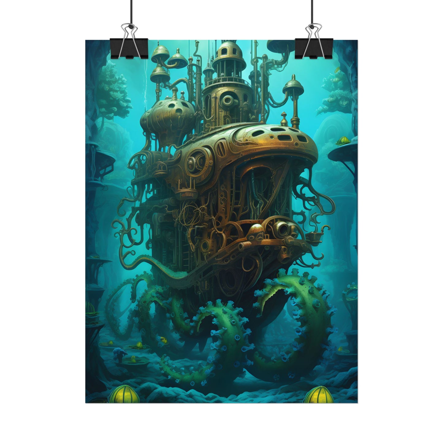 Steampunk Underwater Adventure: Dive into Discovery - Poster