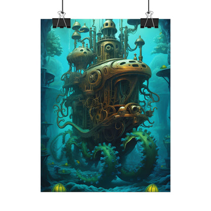 Steampunk Underwater Adventure: Dive into Discovery - Poster