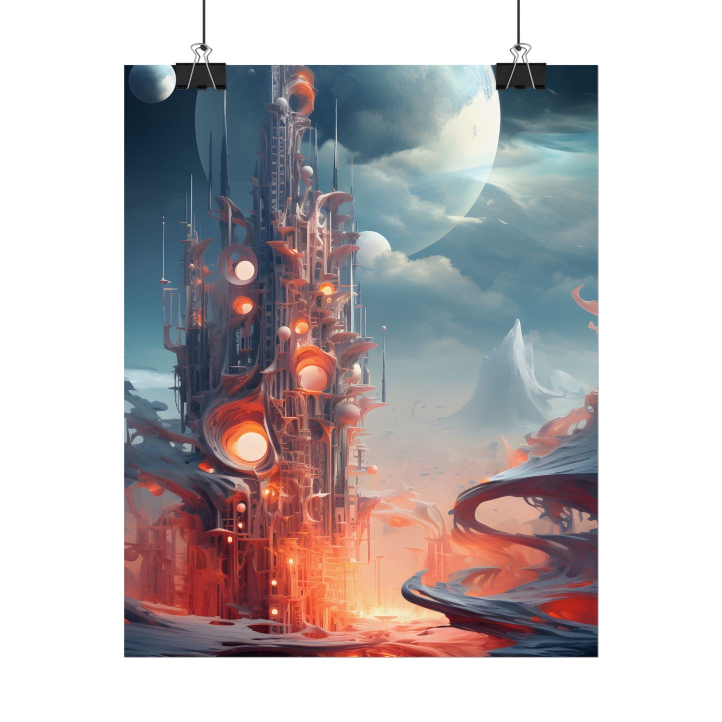 Cyber Dreams: Abstract Artwork - Poster
