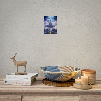 Celestial Fantasy Floating City: Dreamlike Artwork - Poster