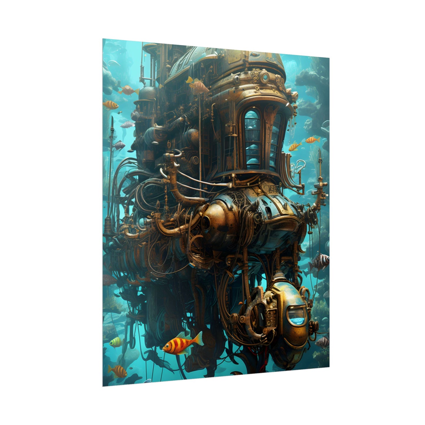 Steampunk Oceanic Adventure: A Crew's Journey Through Time - Poster