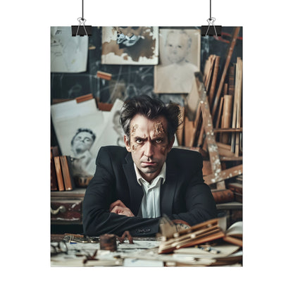Intimate Self-Reflection: A Man's Portrait - Poster