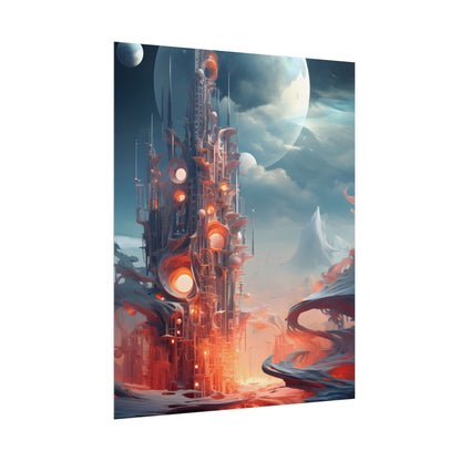 Cyber Dreams: Abstract Artwork - Poster