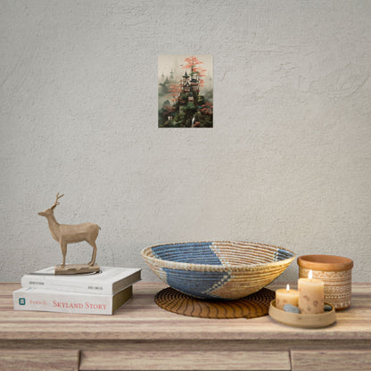 Post-Impressionist Landscape Masterpiece: Ash Magenta Dreams - Poster