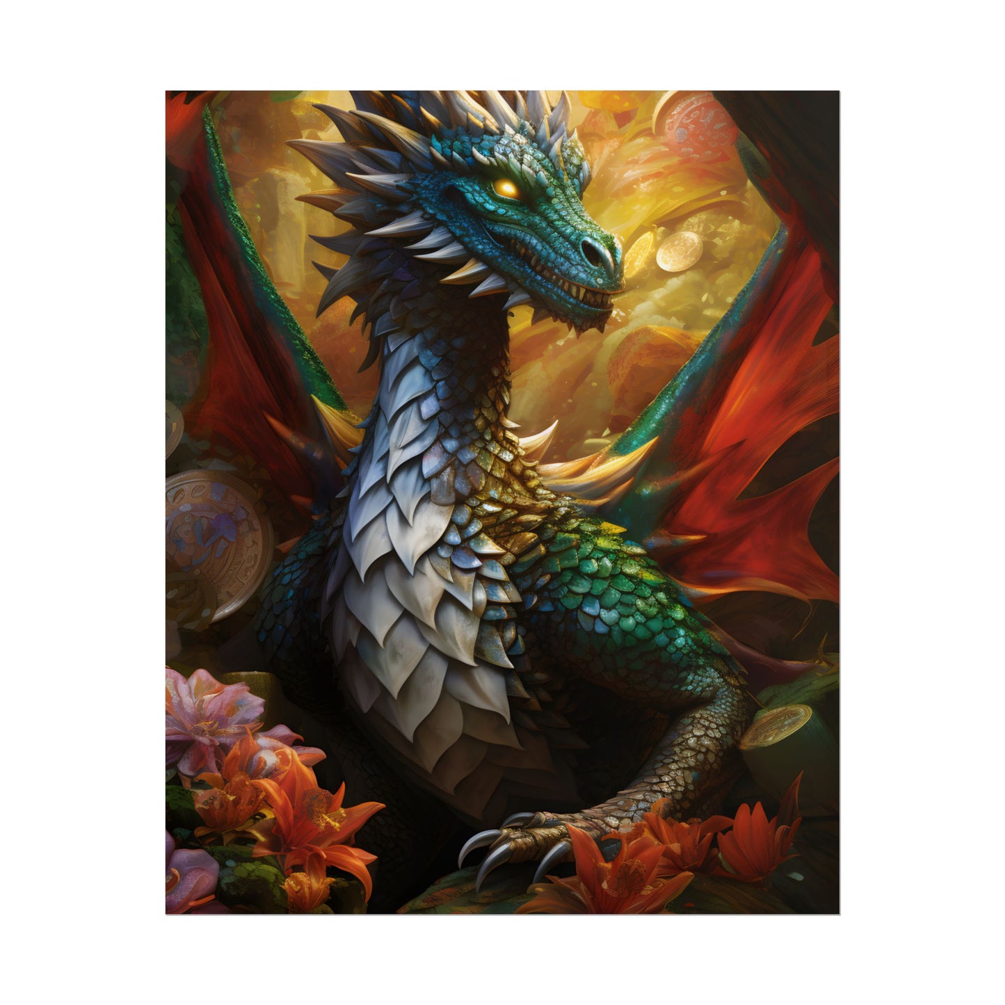 Epic Fantasy Dragon: Ancient Guardian of Wonder - Poster