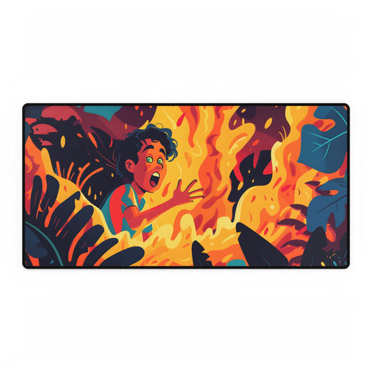 Cartoon Moment of Inspiration: Creative Cartoon Illustration - Desk Mat