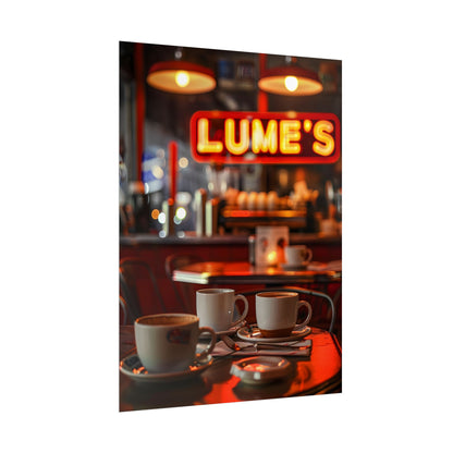 Retro Kitchen Diner: Vintage Artwork from Lukes - Poster