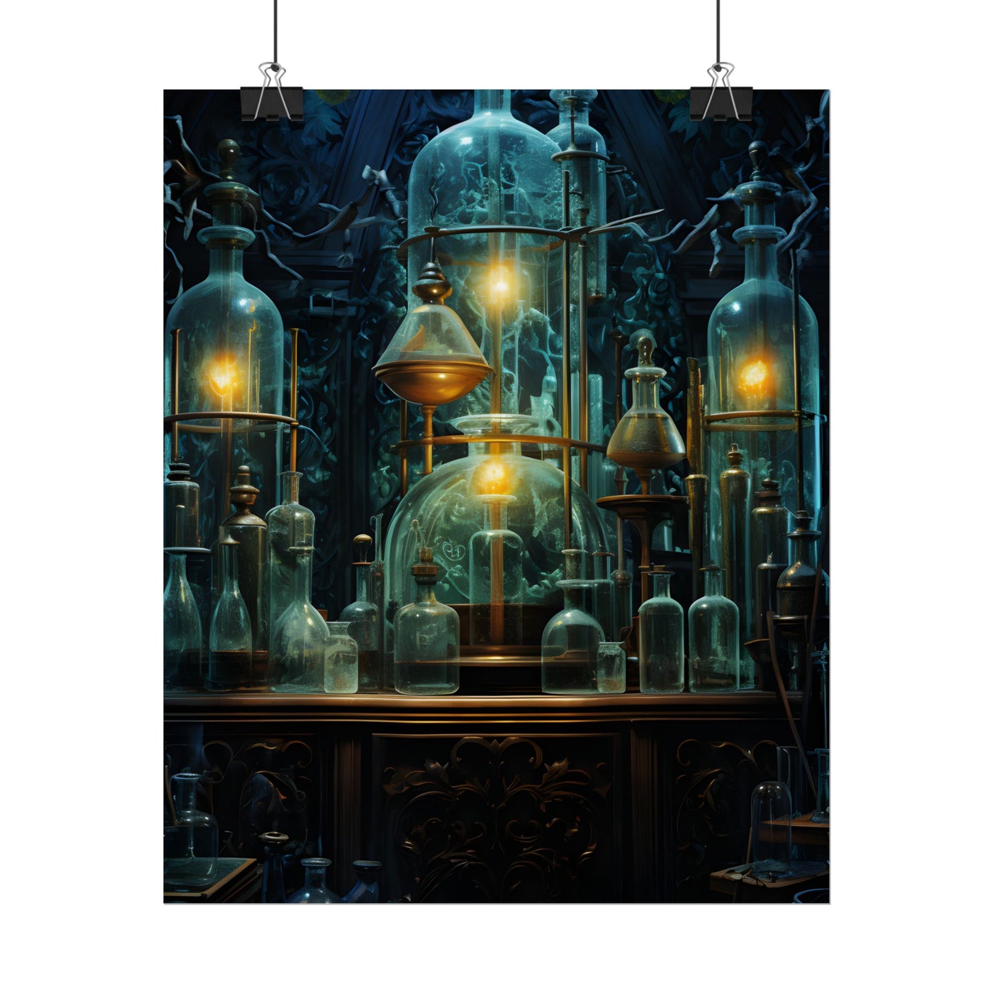 Laboratory Scene: Scientist in Chemical Research - Poster