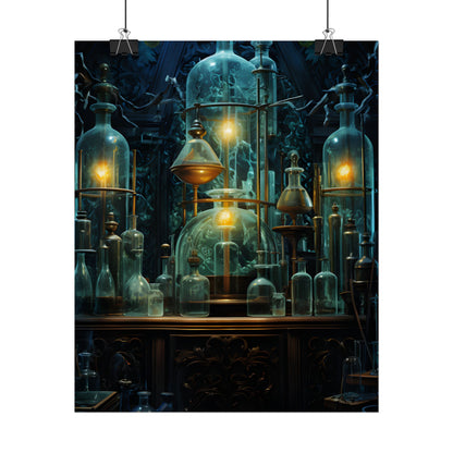 Laboratory Scene: Scientist in Chemical Research - Poster