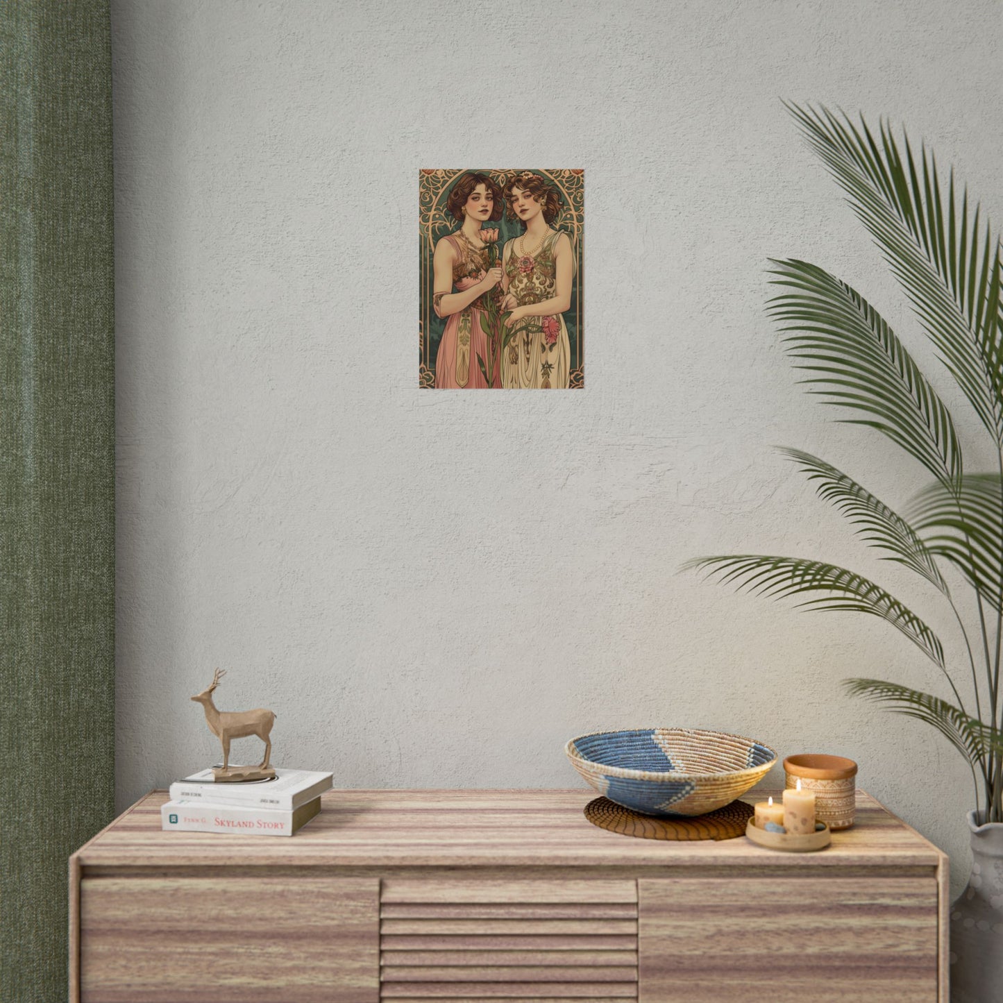 Women in Harmony: Primrose Bloom Artwork - Poster
