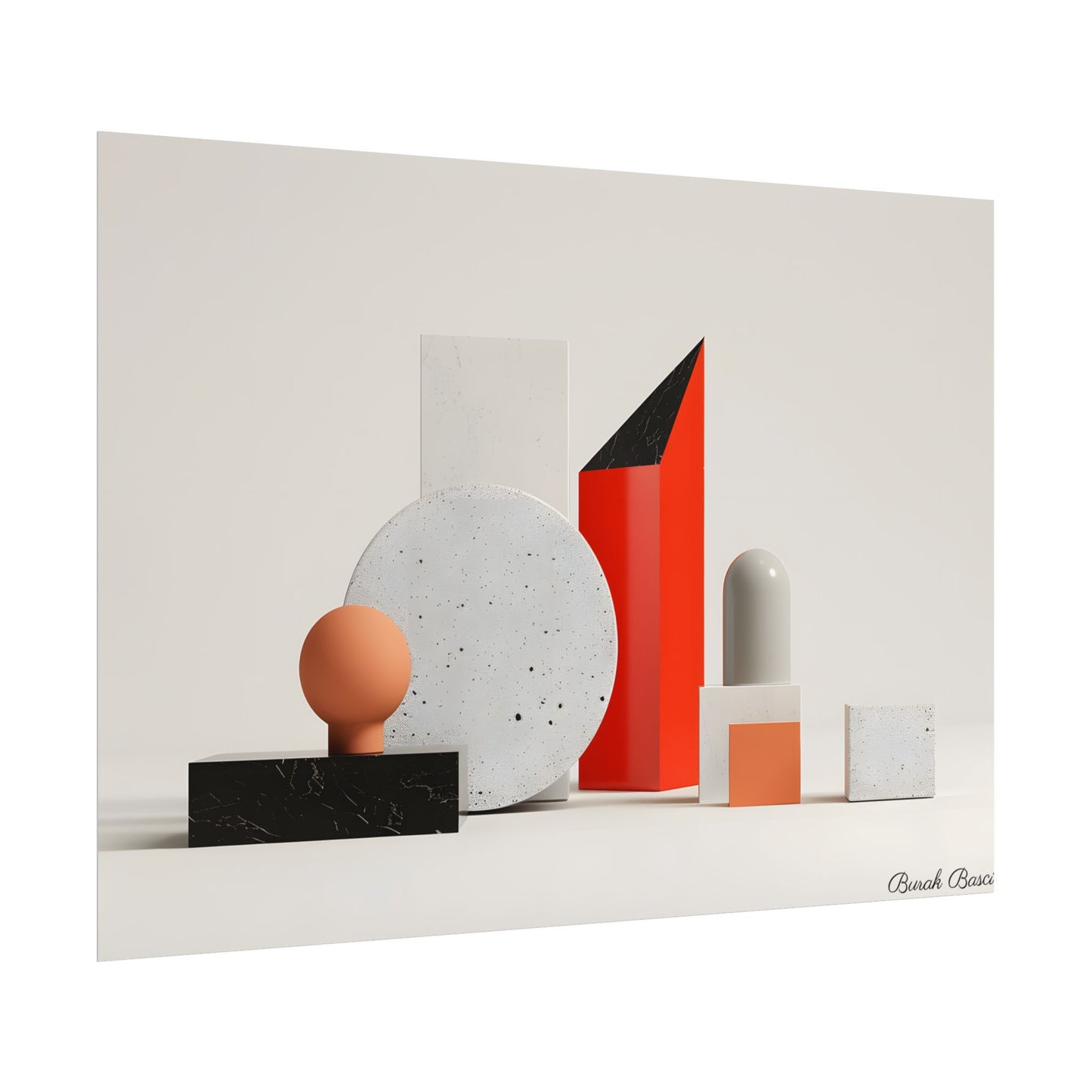 Minimalist Geometric Design: Modern Accessory Artwork - Poster