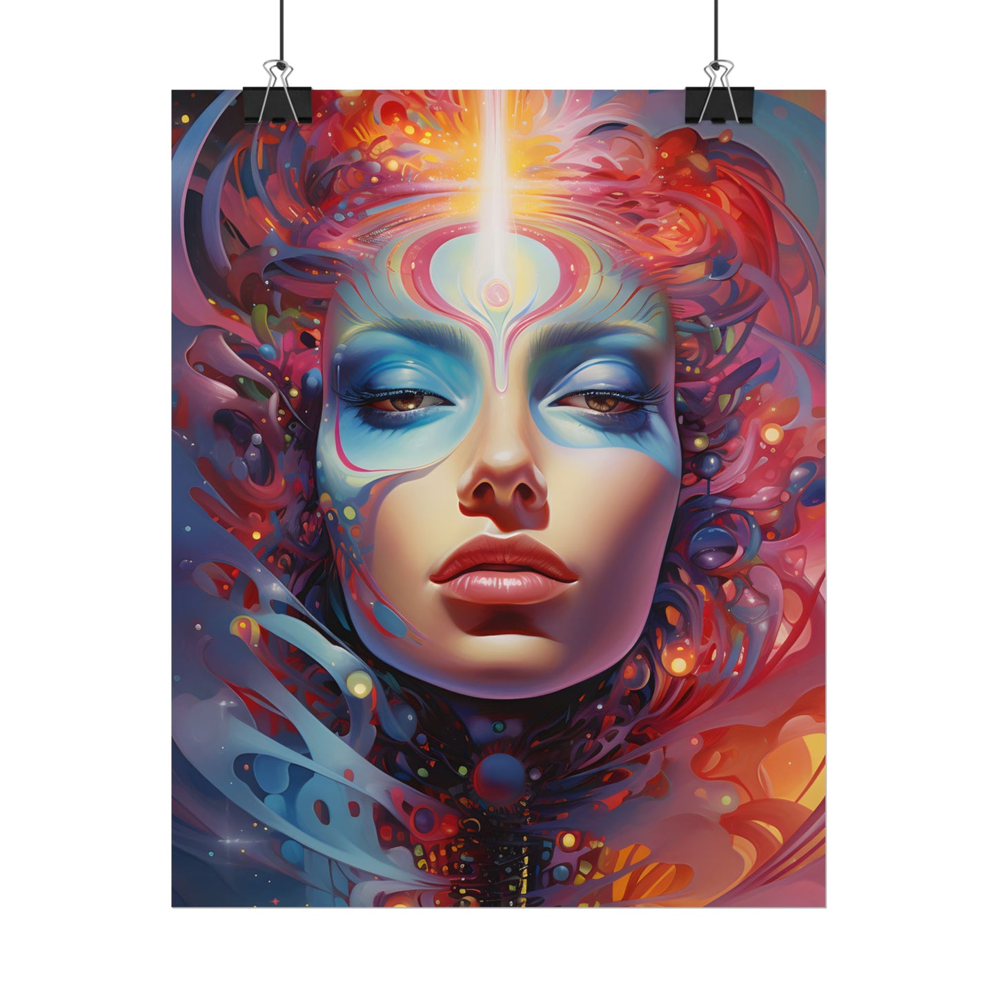 Vibrant Celestial Art Gallery: Wide Angle Shot - Poster
