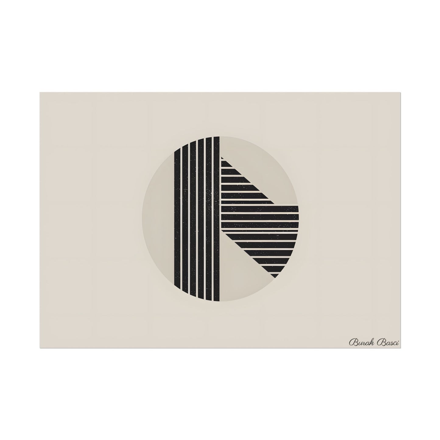 Modern Minimalist Poster: Bold Typography and Geometric Forms - Poster