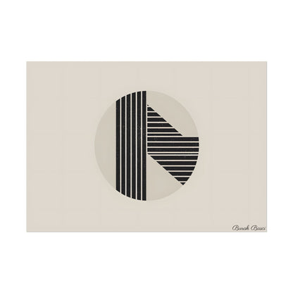 Modern Minimalist Poster: Bold Typography and Geometric Forms - Poster