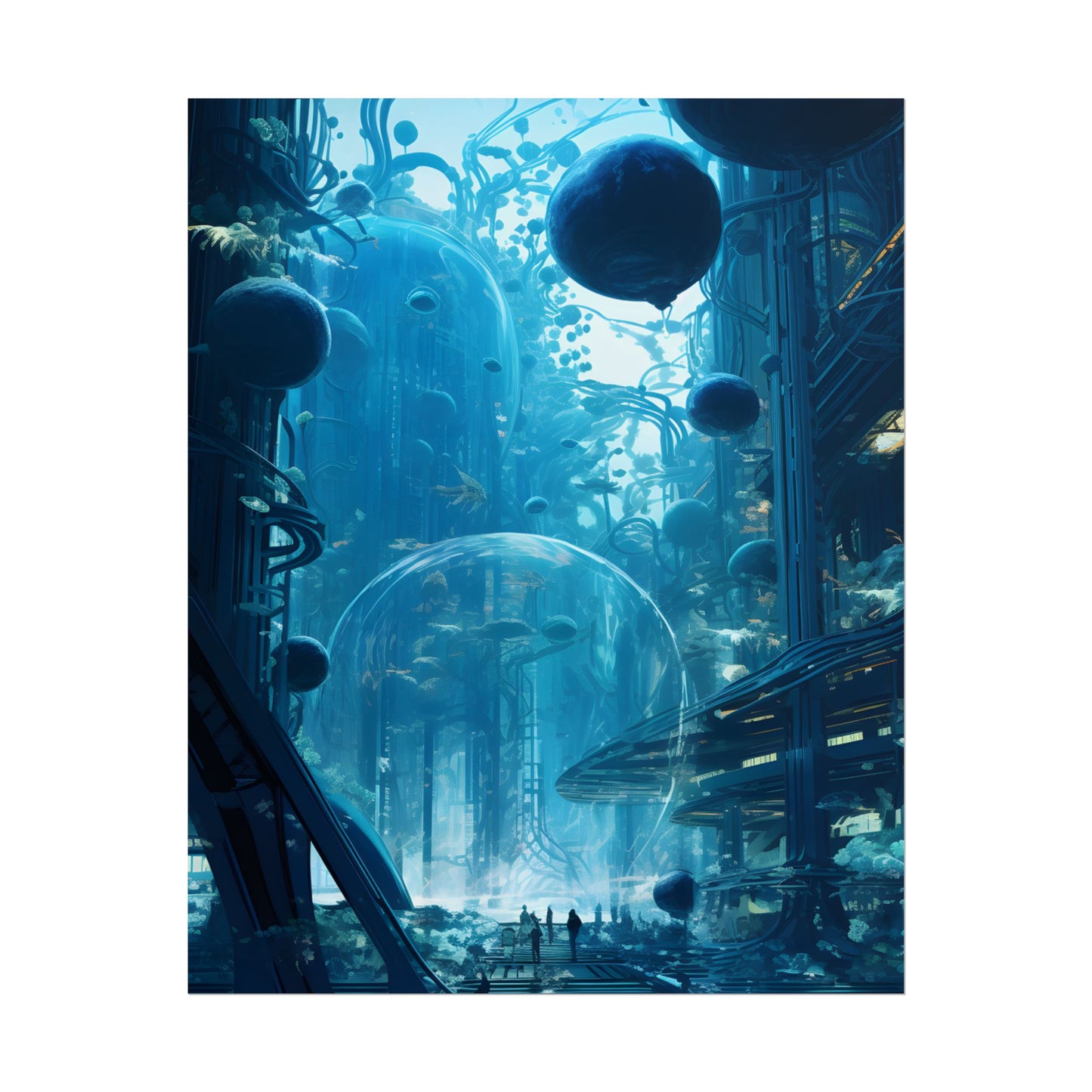 Underwater City of the Future: Sustainable Living in Harmony with Nature - Poster