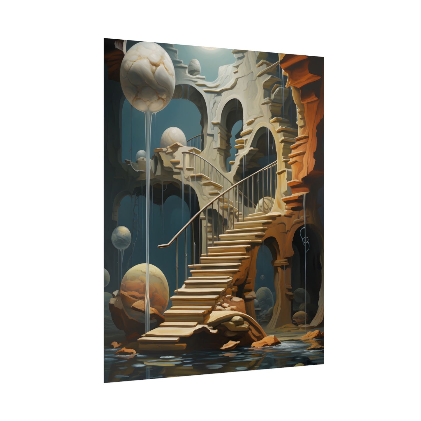Person in Urban Oasis: Outdoors Artwork - Poster