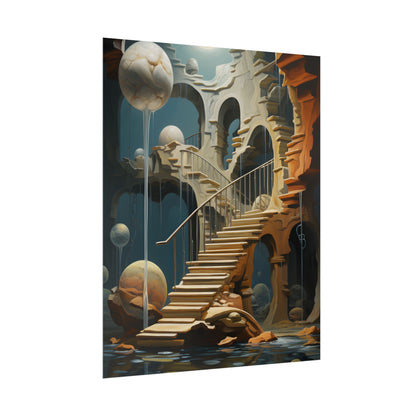 Person in Urban Oasis: Outdoors Artwork - Poster