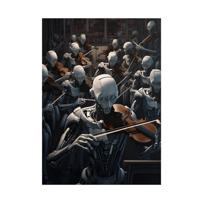 Sentient Robot Symphony: A Robot Orchestra - Poster