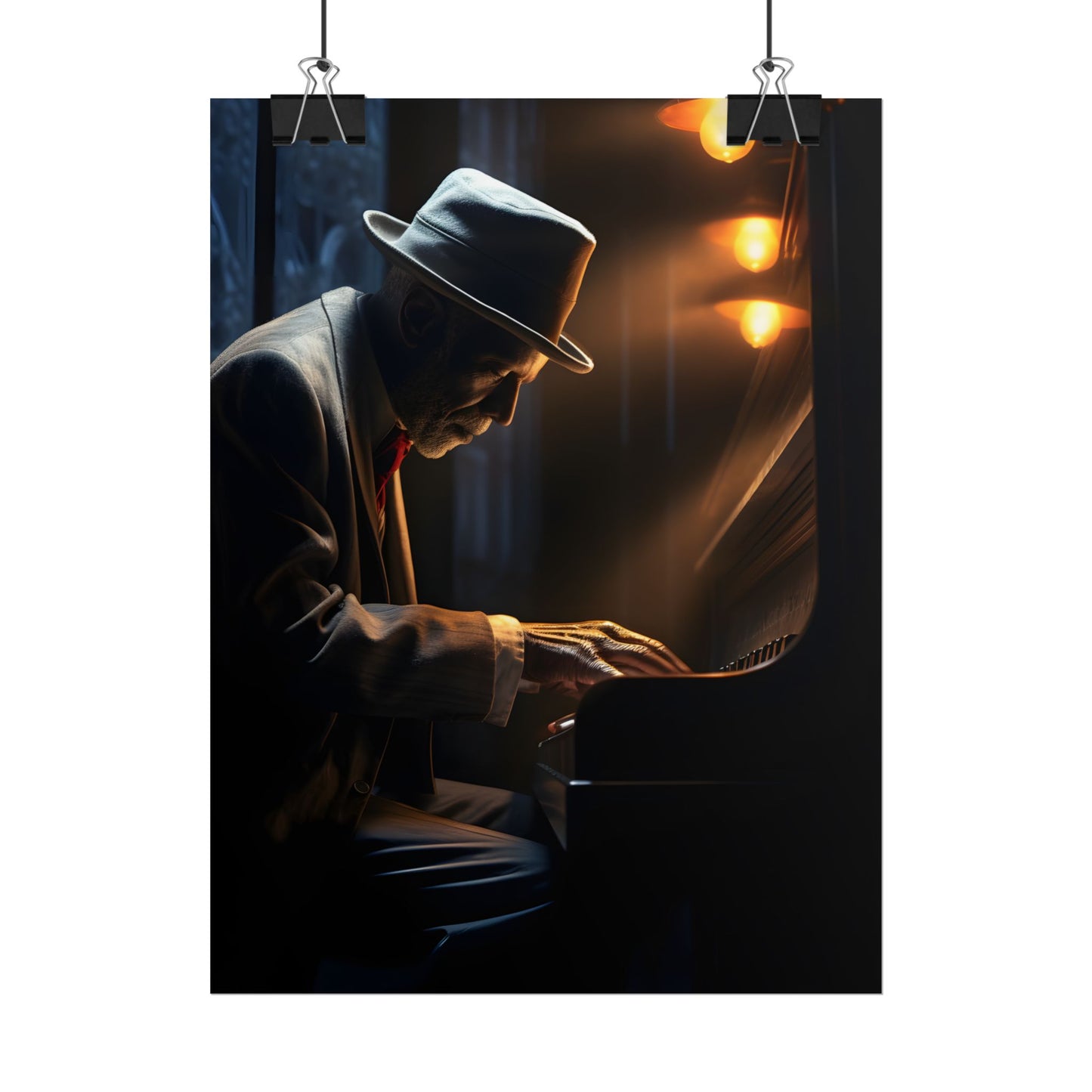 Intricate Piano Moment: Reflections of a Musician - Poster