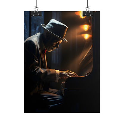 Intricate Piano Moment: Reflections of a Musician - Poster