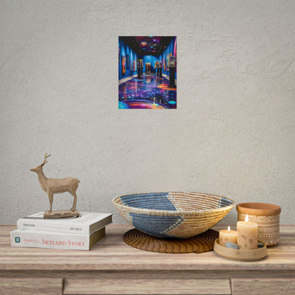 Celestial Art Gallery: Wide-Angle View with Soft Lighting - Poster