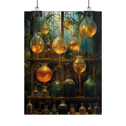 Vigors and Plasmids: Mysterious Lab Equipment Artwork - Poster