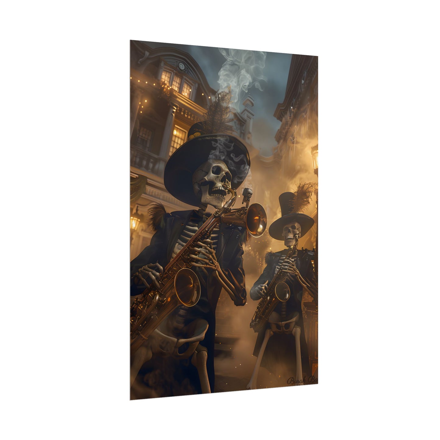 Victorian Skeleton Jazz Band: Lowbrow Artwork in Swing - Poster