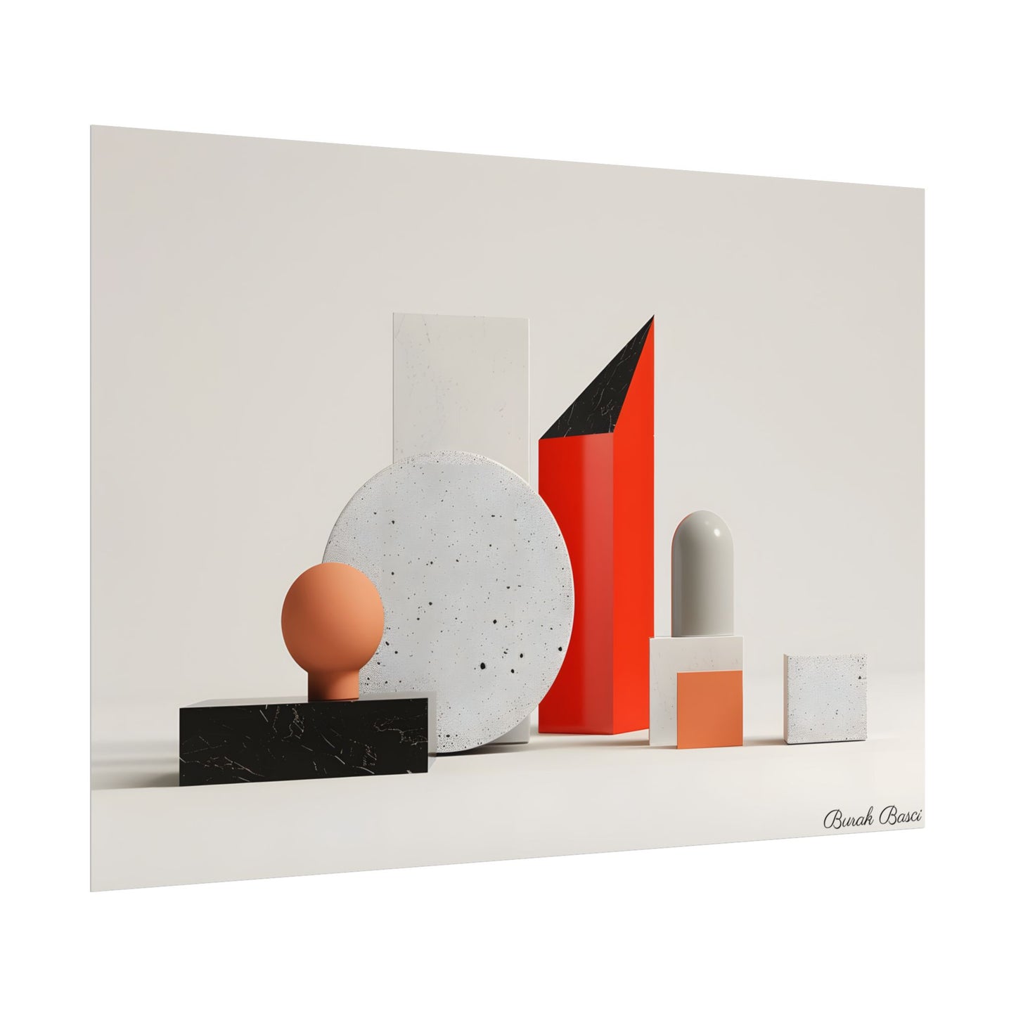 Minimalist Geometric Design: Modern Accessory Artwork - Poster