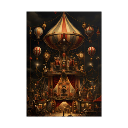 Whimsical Clockwork Circus: A Fantastical Artwork - Poster
