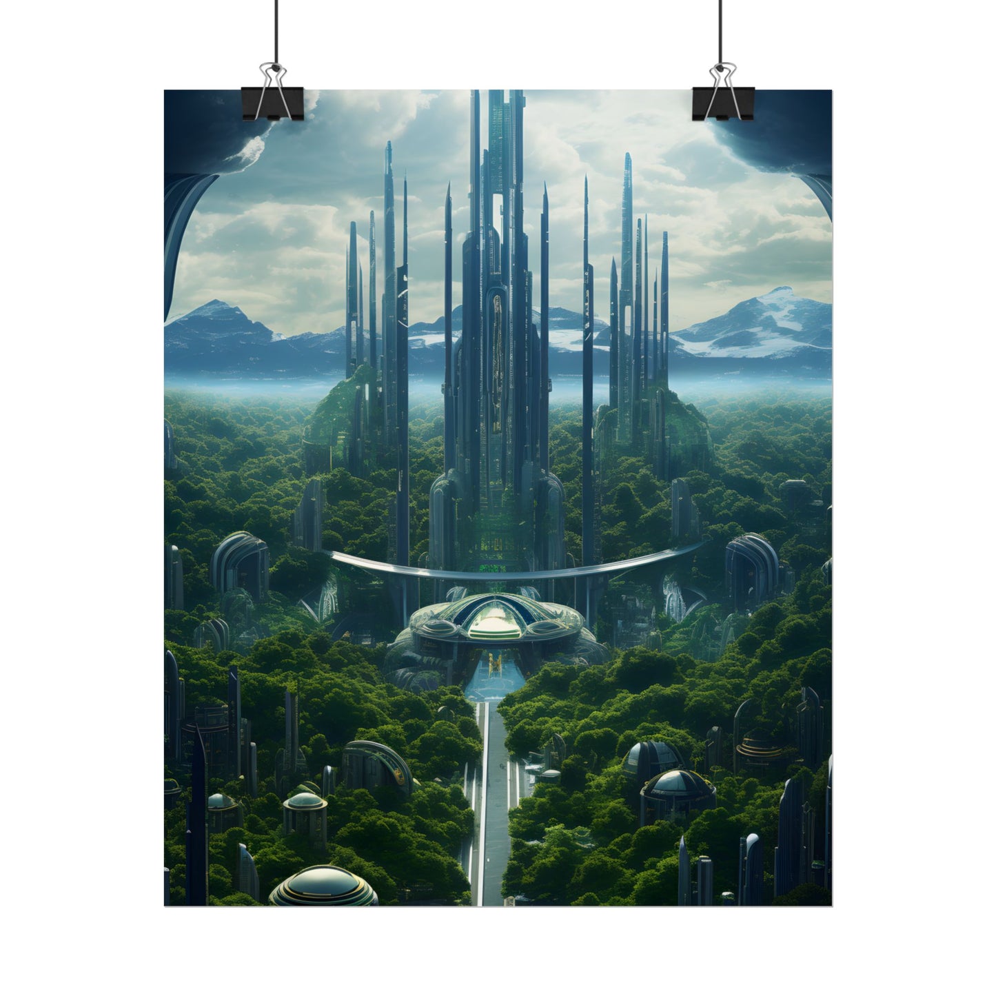 Dystopian Utopia: Perfect Yet Oppressive Society - Artwork - Poster
