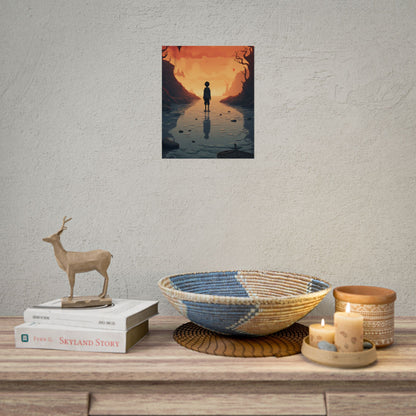 Outdoor Encounter: Two Friends in Nature - Artwork - Poster