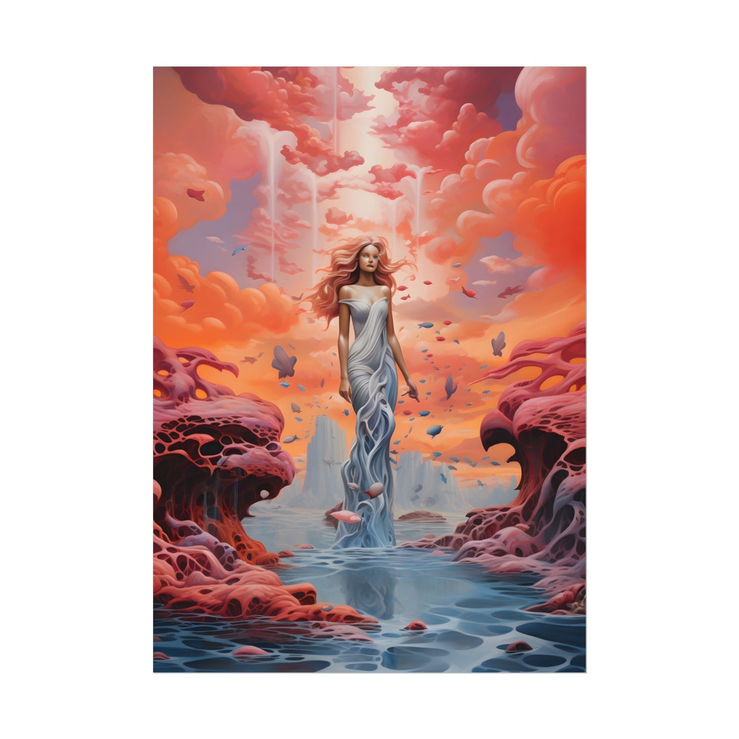 Immersive Dreamscape: A Surreal Journey through Psychedelic Art - Poster