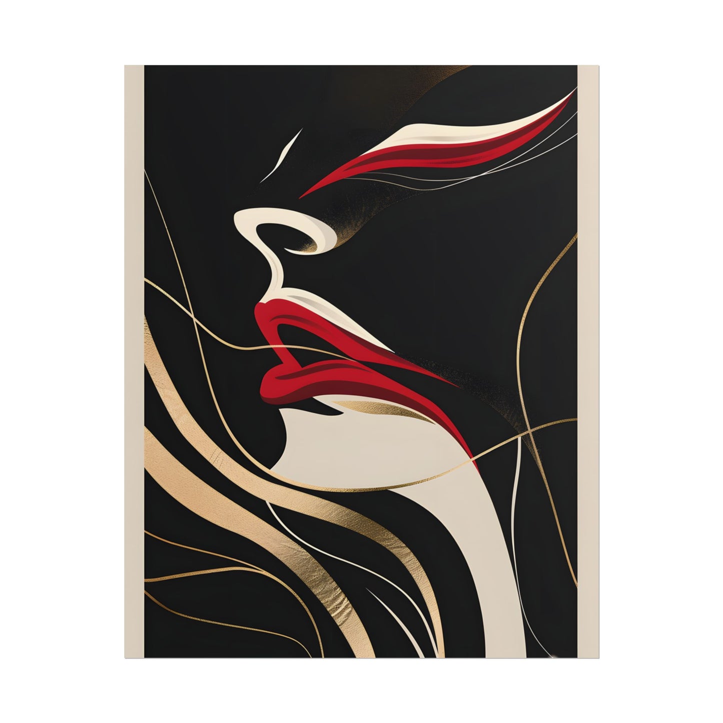 Elegant Art Nouveau Peacock: Timeless Vintage Beauty - Poster