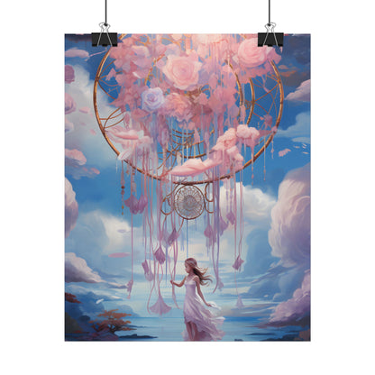 Dreamscape of Whispers: Ethereal Realm Digital Artwork - Poster