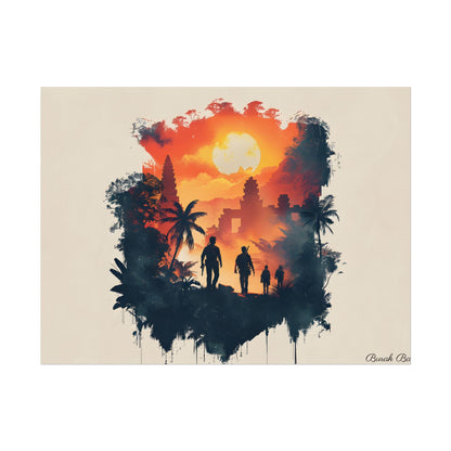 Nathan Drake's Adventure: Minimalist Illustration - Poster