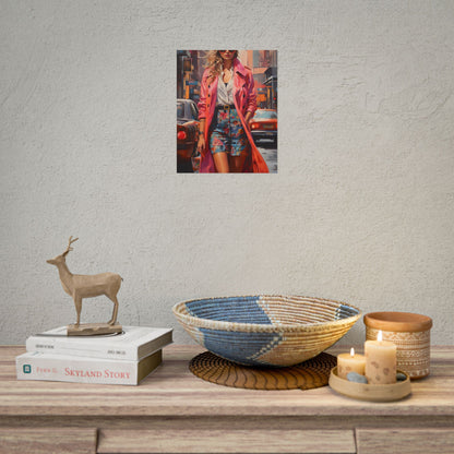 Urban Fashionista: City Street Photography Artwork - Poster