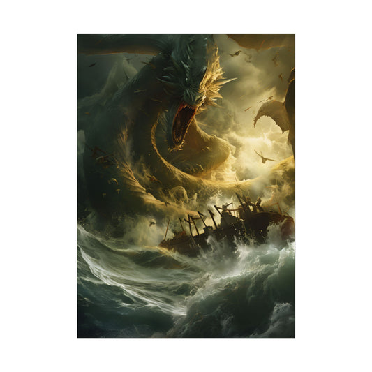 Ancient Mythical Sea Monsters: Fearsome Creatures of Legend - Poster