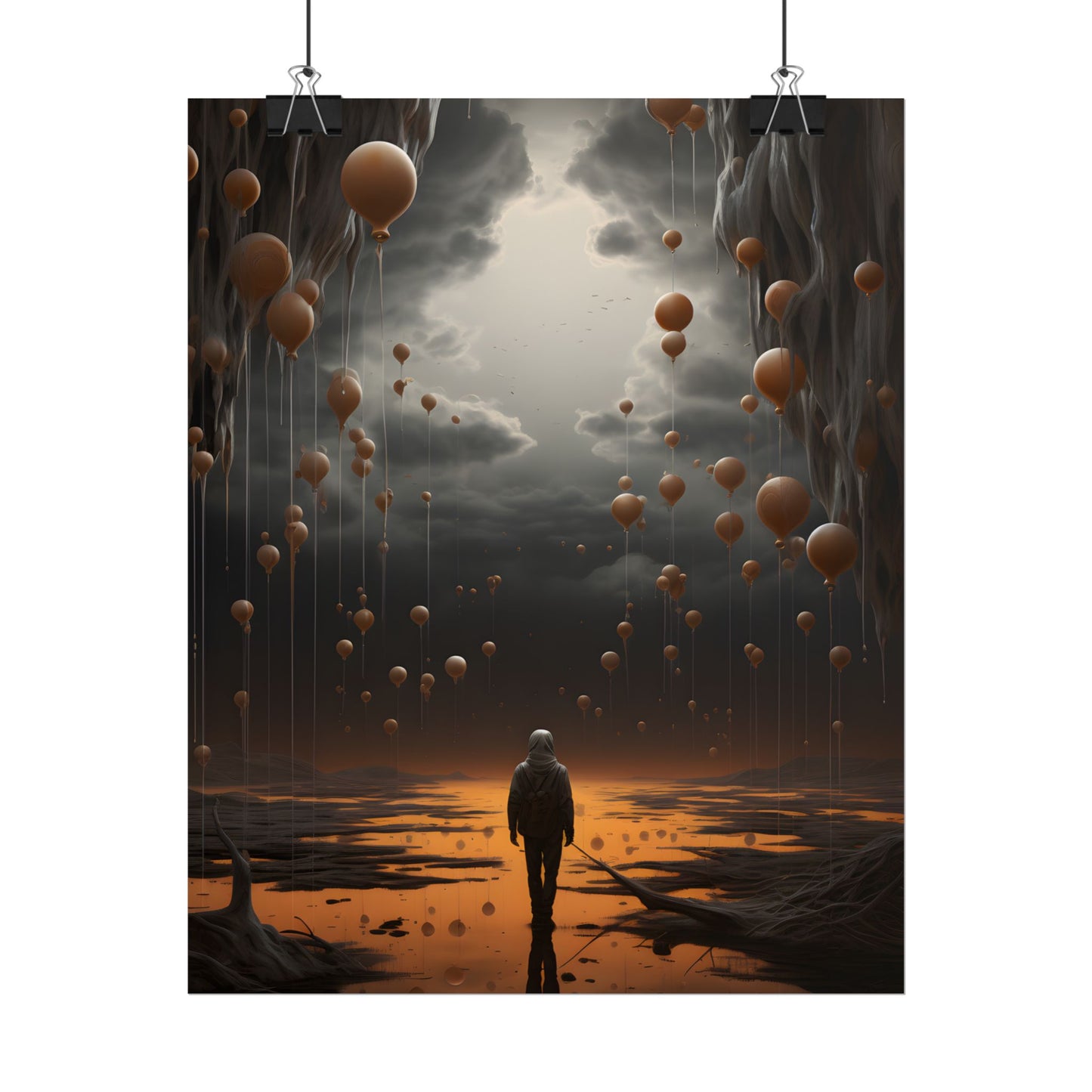 Freedom in Nature: Casual Outdoor Portrait - Poster