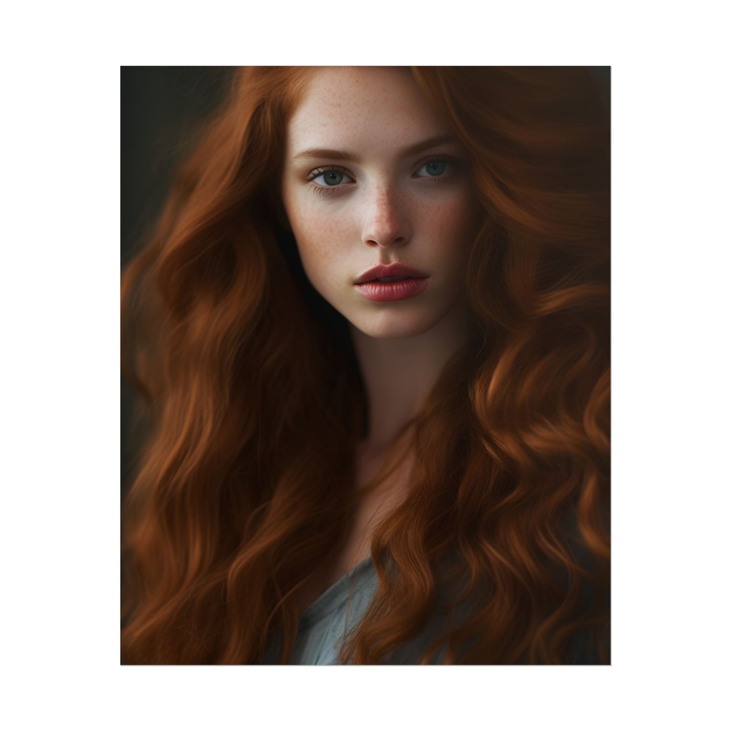 Redheaded Woman: Natural Beauty - Poster