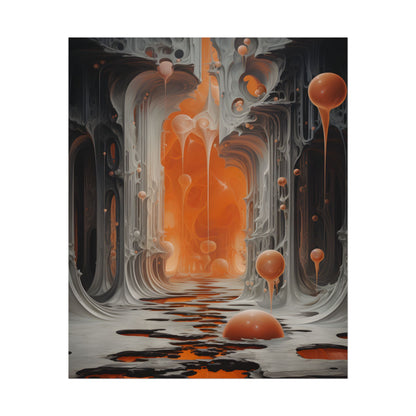 Surreal Fantasy: Tears in Reality with Portals Digital Art - Poster