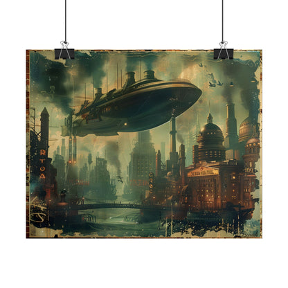 Vintage Underwater Travel Poster: Retro Ocean Adventure - Poster