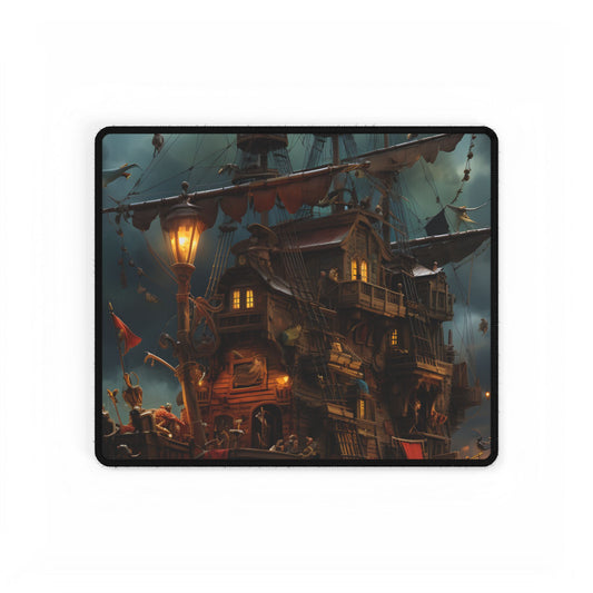 Swashbuckling Time-Traveling Pirates: Traditional Pirate Art - Desk Mat