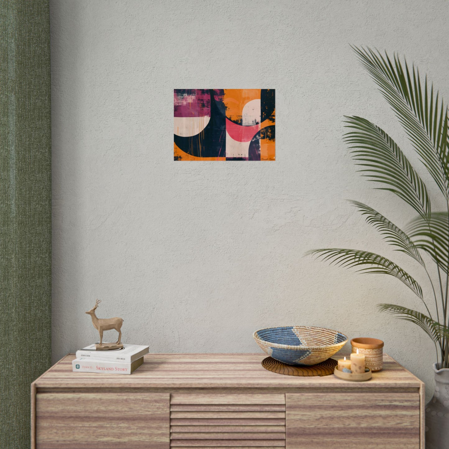 Vibrant Abstract Geometries: Colorful Artwork in Bold Shades - Poster
