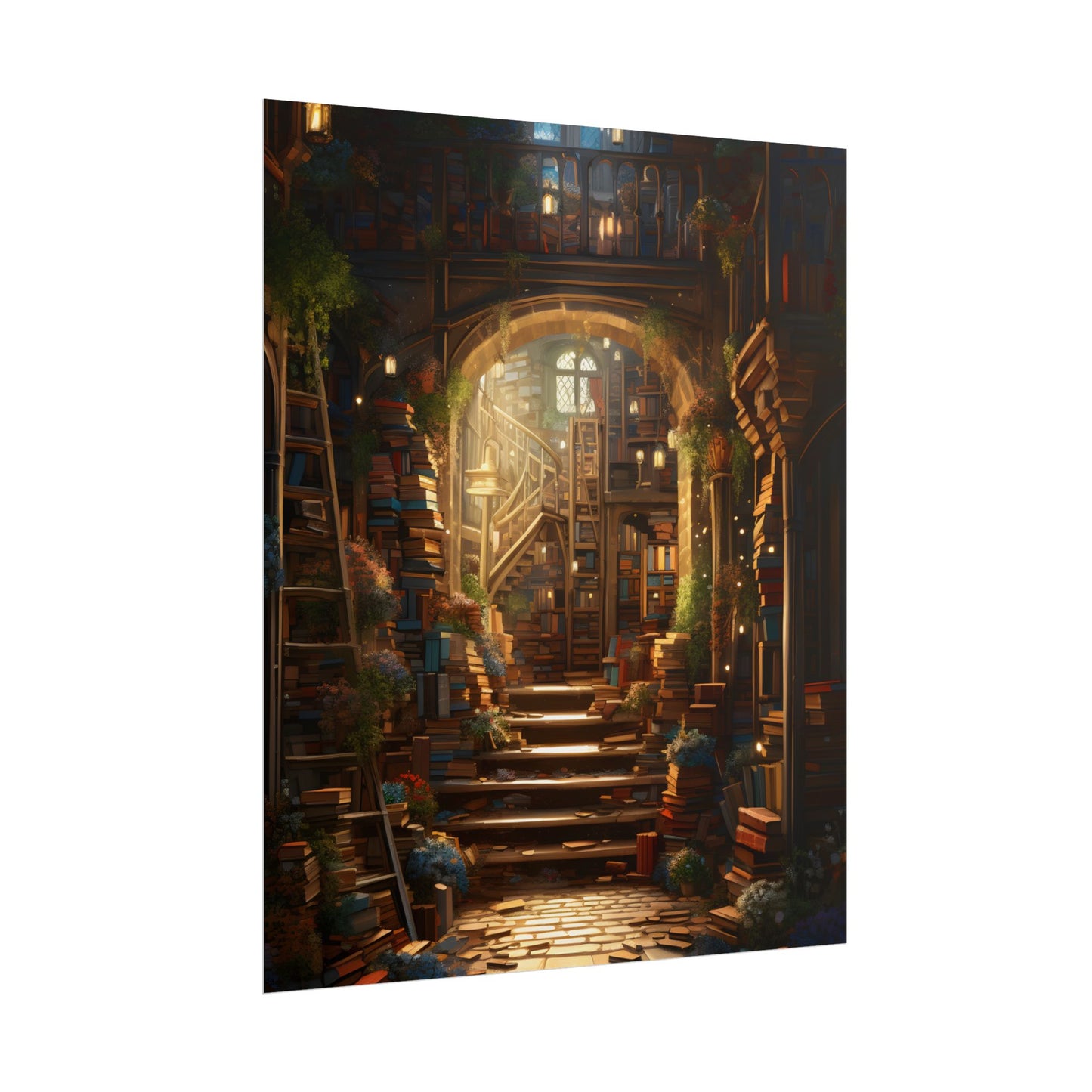 Magical Bookshop: Cozy Artwork of a Charming Bookshop - Poster