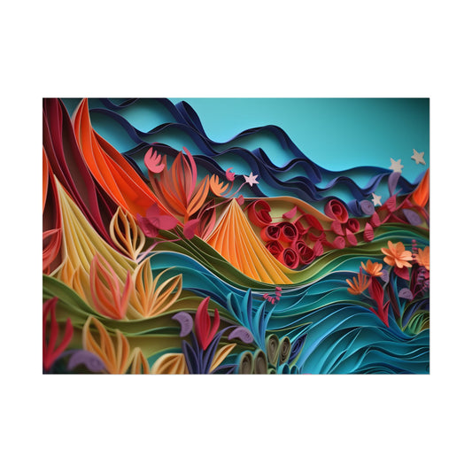 Magical Paper Quilling Art: Intricate Details and Delicate Forms - Poster