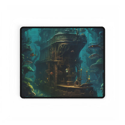 Steampunk Underwater Adventure: Hidden City Awaits - Desk Mat