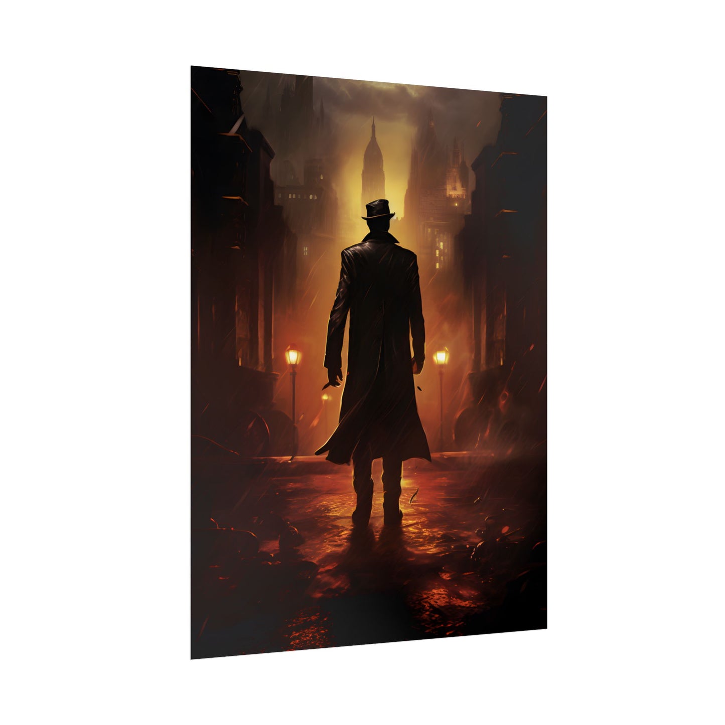 Urban Fantasy Detective: Mystery Graphic Novel Artwork - Poster