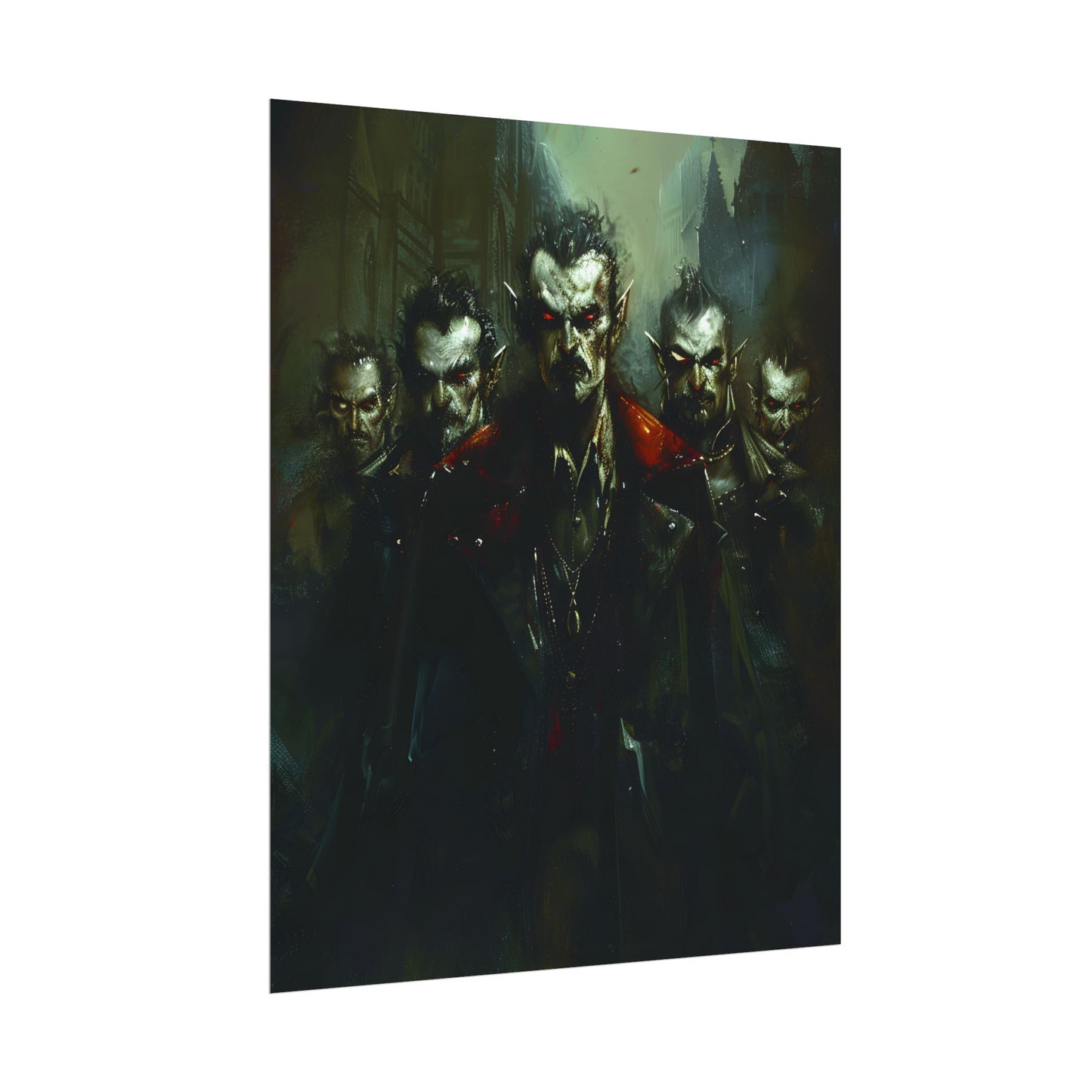 Gothic Vampires: Dark Fantasy Artwork - Poster
