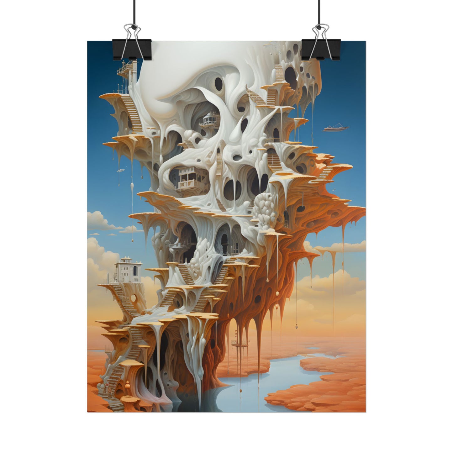 Surreal Dream World: Psychedelic Dreamscape Art - Poster